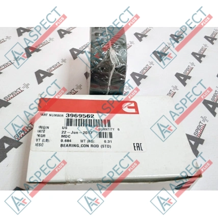 Connecting Rod Bearing Cummins (3969562) 6BT, BTA5.9C Genuine
