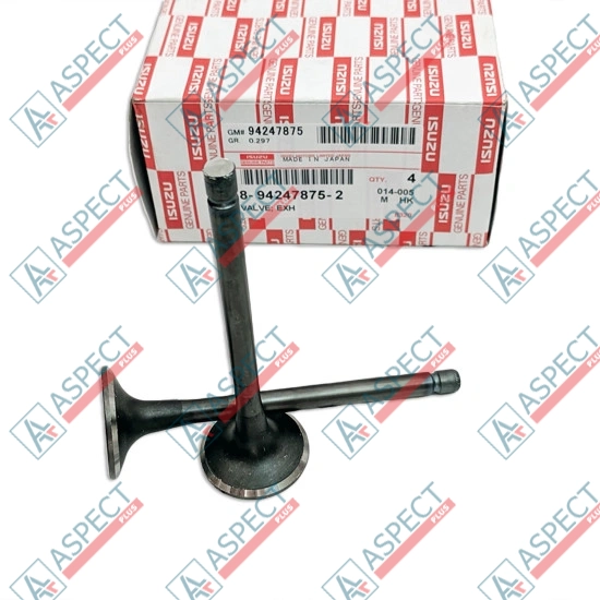 Exhaust Valve Isuzu (8942478752) 4JG1, 4JG2, 4JB1 Hitachi, JCB Genuine