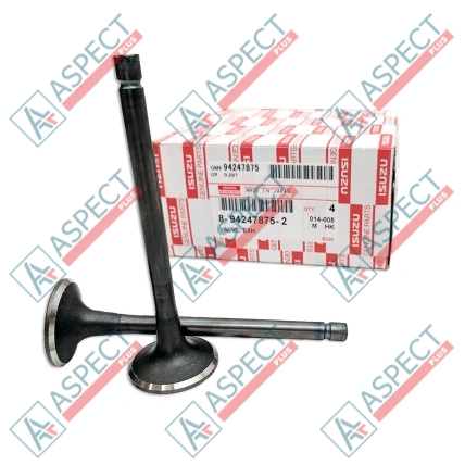 Soupape d`échappement Isuzu (8942478752) 4JG1, 4JG2, 4JB1 Hitachi, JCB Pièce OE