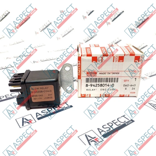 Glow Plug Relay Isuzu (8942580140) 4BG1, 4JB1, 4JG1 Hitachi, JCB Genuine