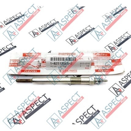 Bougie de préchauffage Isuzu (1825130432) 4BG1, 6BG1, 6WG1 Hitachi, JCB Pièce OE
