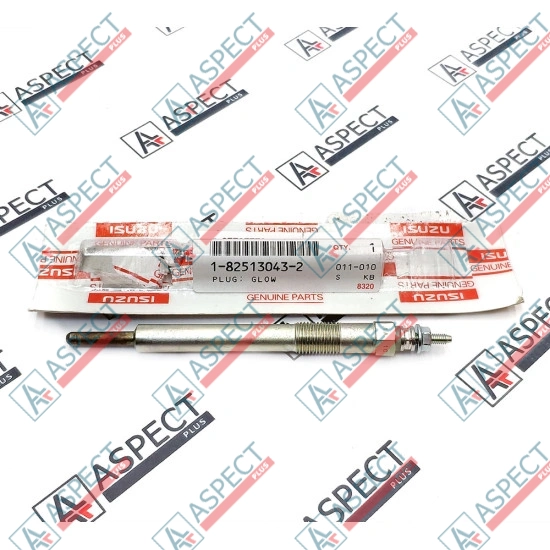 Glow Plug Isuzu (1825130432) 4BG1, 6BG1, 6WG1 Hitachi, JCB Genuine