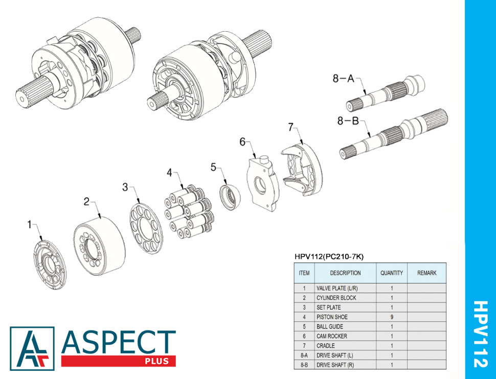 Komatsu HPV112 schematic