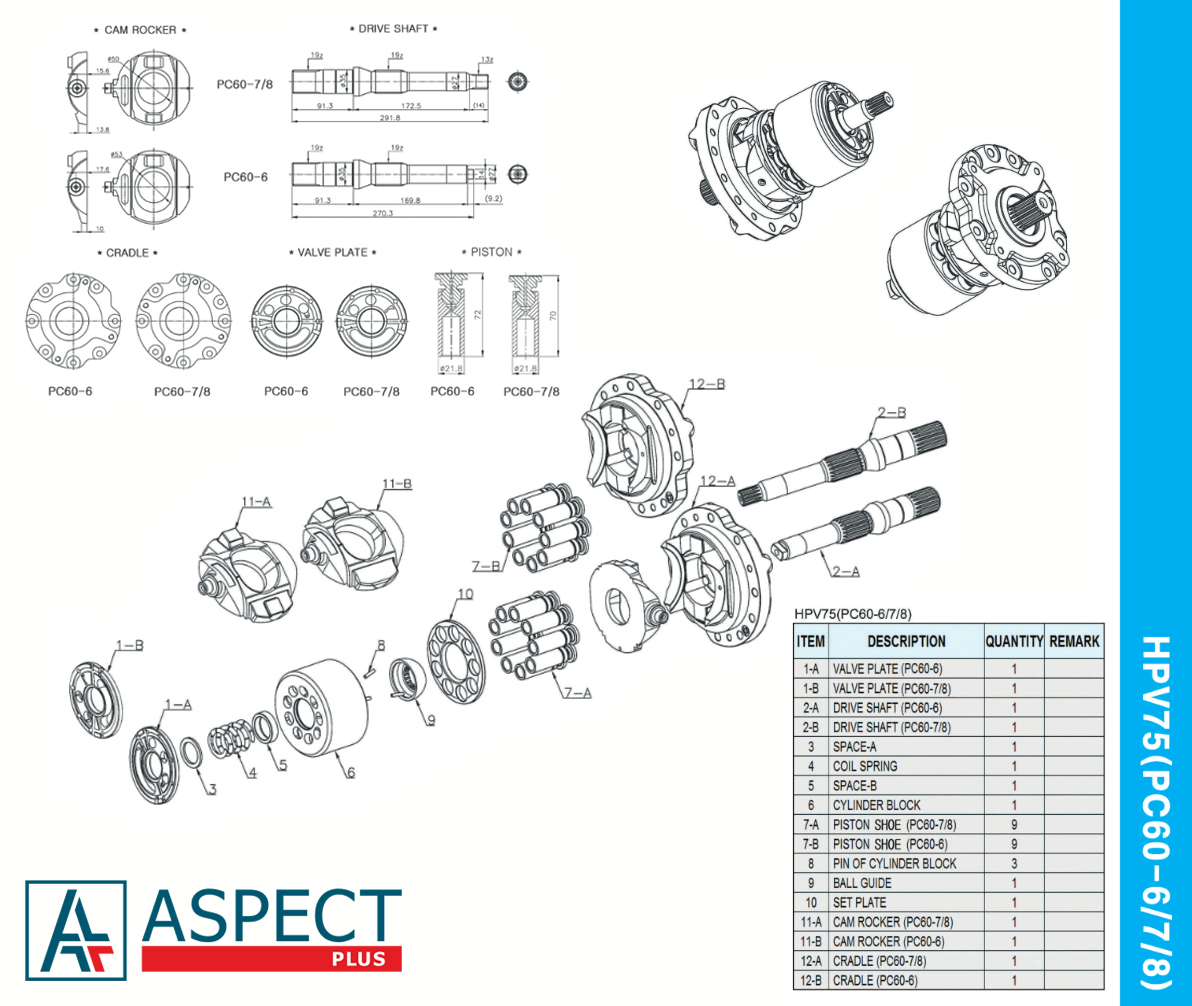 Komatsu HPV75 schematic