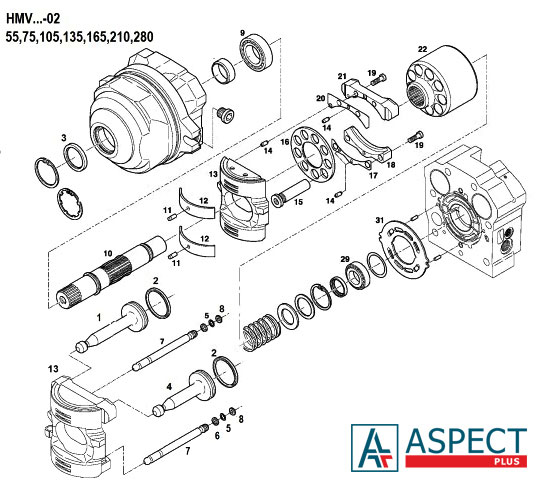 Схема запасних частин Linde HMV210-02